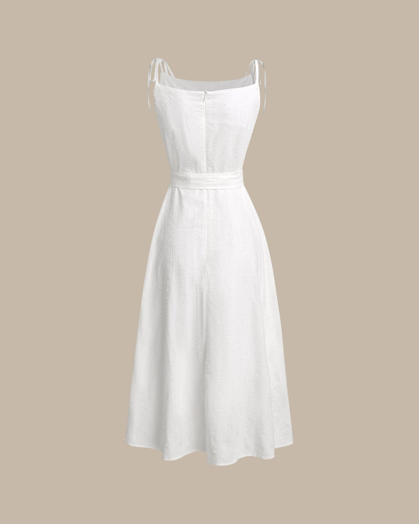 Women's Woven Cotton Midi Dress Dresses - RIHOAS