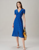 Women's Woven Cotton Midi Dress Dresses - RIHOAS