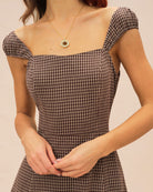 Women's Woven Cotton Midi Dress Dresses - RIHOAS