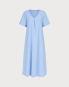 Women's  Woven Cotton Midi Dress Dresses - RIHOAS