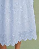 Women's Woven Cotton Midi Dress Dresses - RIHOAS