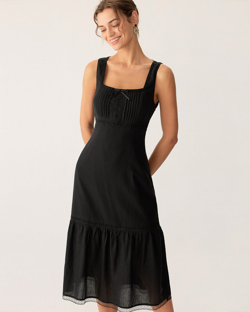 Elegant Black Midi Dresses | Timeless Women's Fashion | RIHOAS