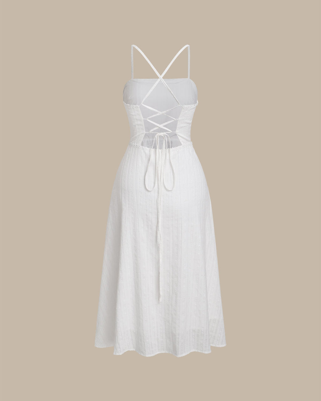 Women's Woven Cotton Midi Dresses Dresses - RIHOAS