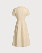 Women's Woven Cotton Midi Dresses Dresses - RIHOAS