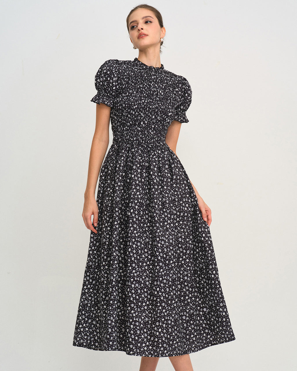 Women's Woven Cotton Midi Dresses Dresses - RIHOAS