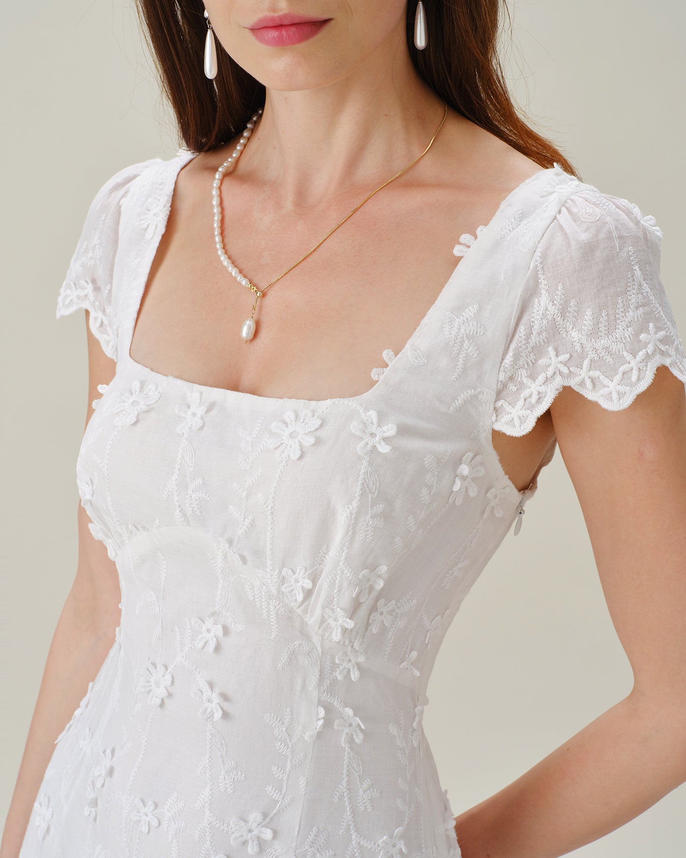 Women's Woven Cotton Midi Dresses Dresses - RIHOAS