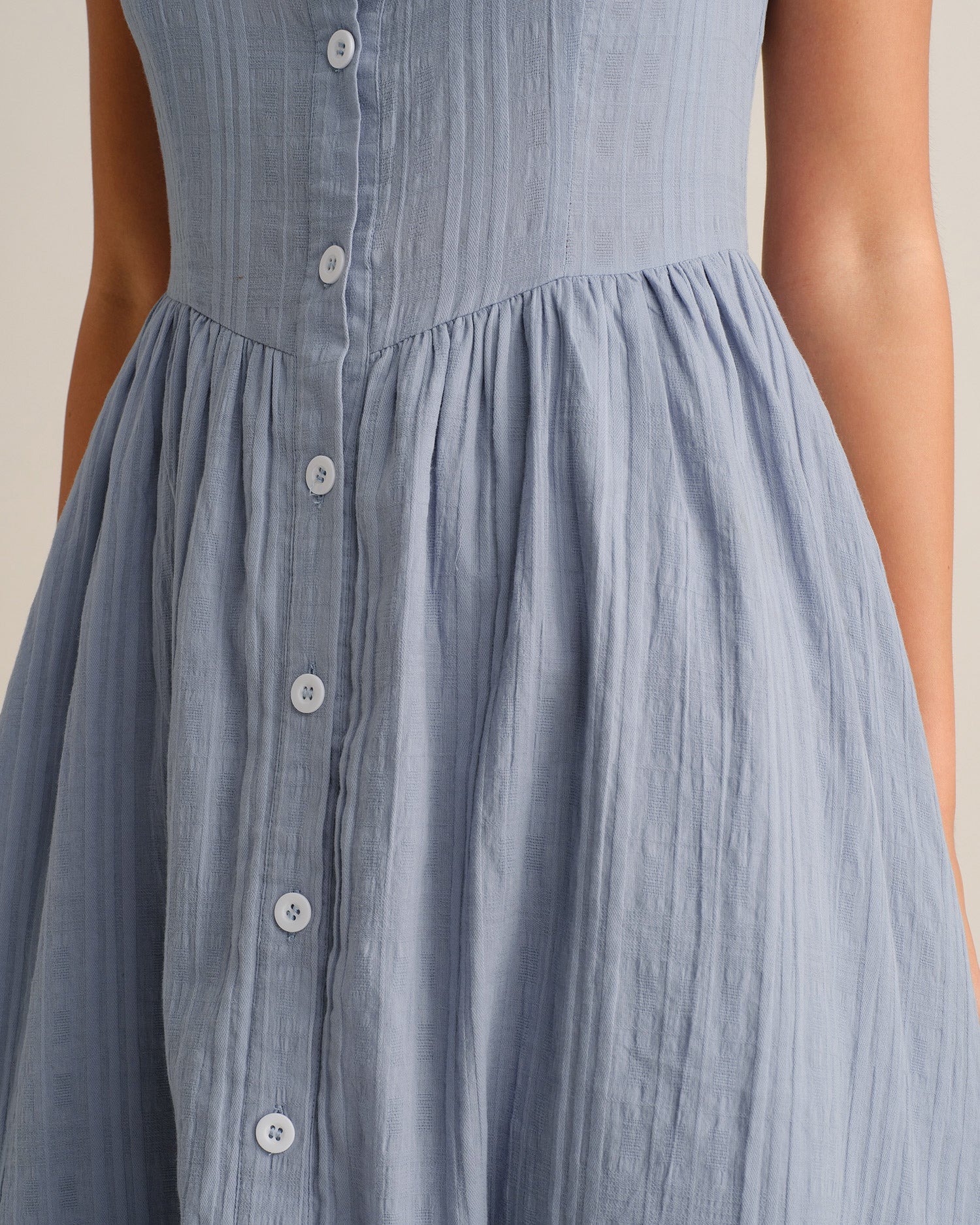 Women's Woven Cotton Midi Dresses - RIHOAS