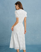 Women's Woven Cotton Midi Dresses Dresses - RIHOAS