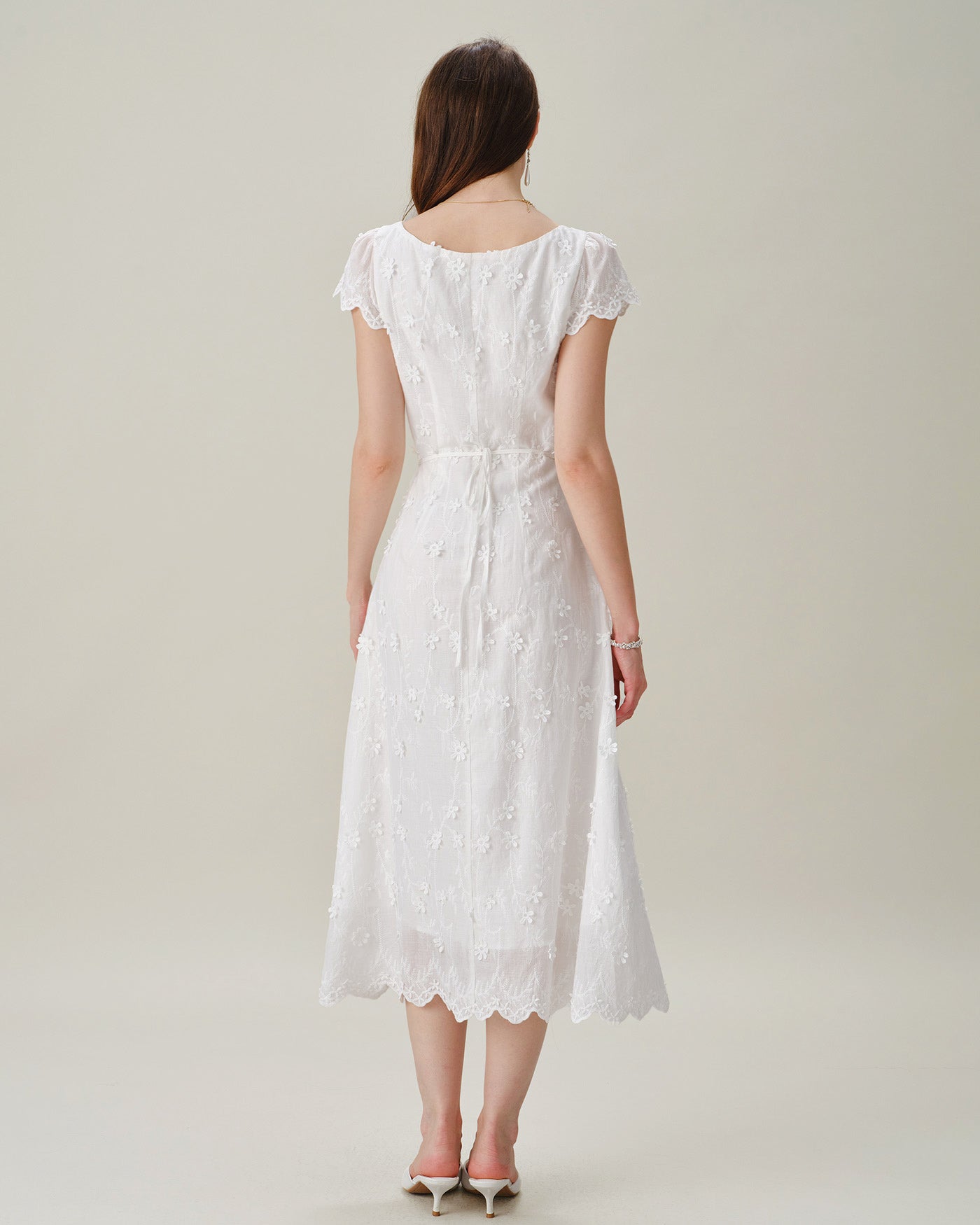 Women's Woven Cotton Midi Dresses Dresses - RIHOAS
