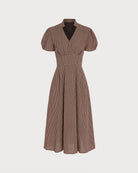 Women's Woven Cotton Midi Dresses - RIHOAS