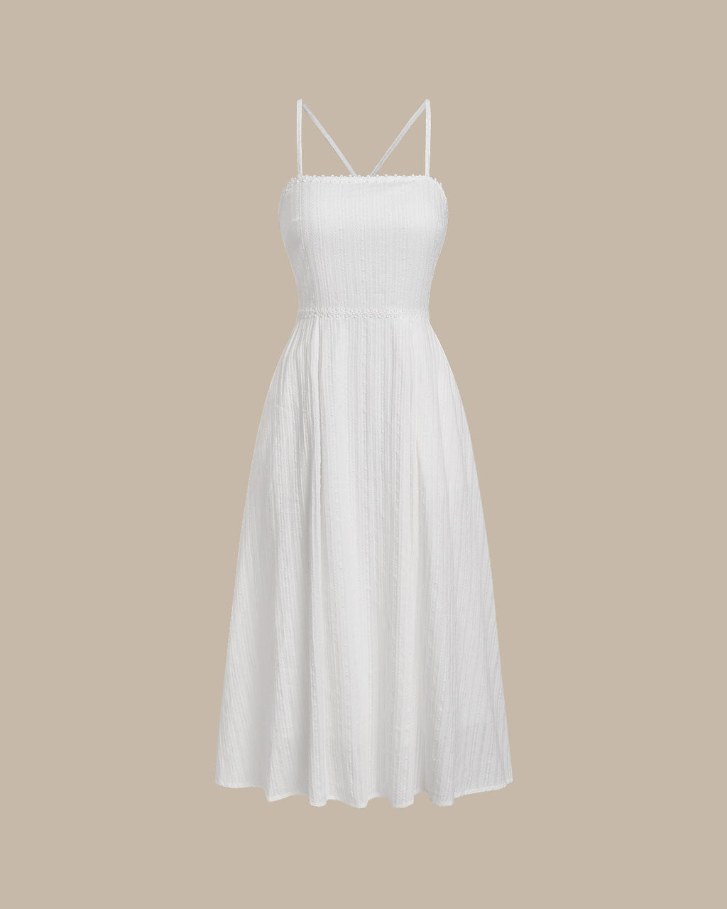 Women's Woven Cotton Midi Dresses Dresses - RIHOAS