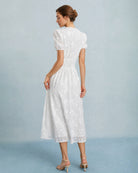 Women's Woven Cotton Midi Dresses Dresses - RIHOAS
