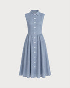 Women's Woven Cotton Midi Dresses - RIHOAS