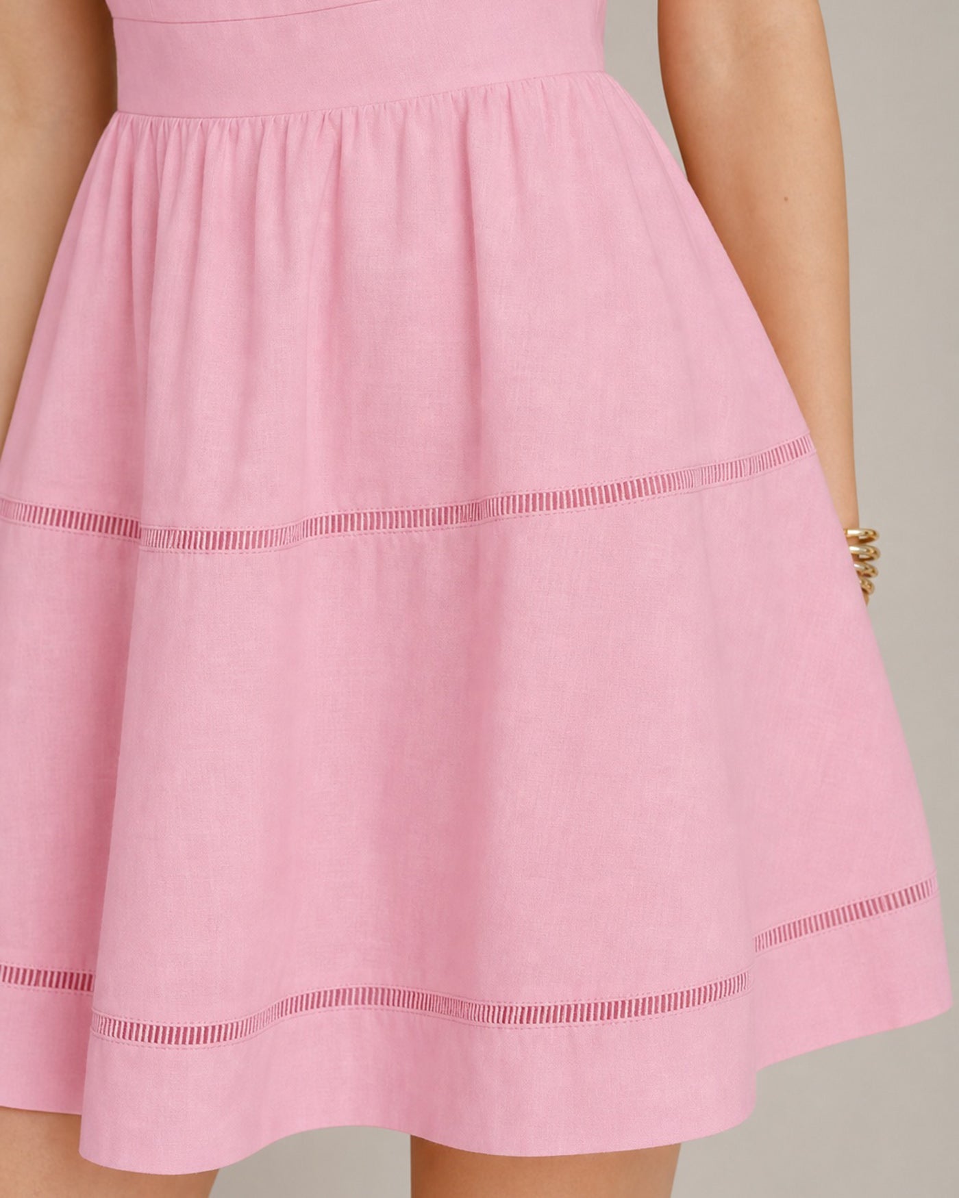 Women's Woven Cotton Mini Dress Dresses - RIHOAS