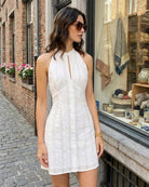 Women's Woven Cotton Mini Dress Dresses - RIHOAS