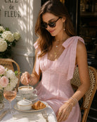 Women's Woven Cotton Mini Dress Dresses - RIHOAS