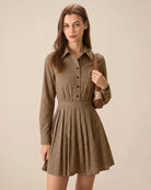 Women's Woven Cotton Mini Dress Dresses - RIHOAS