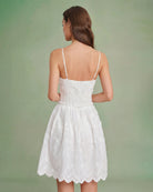 Women's Woven Cotton Mini Dress Dresses - RIHOAS