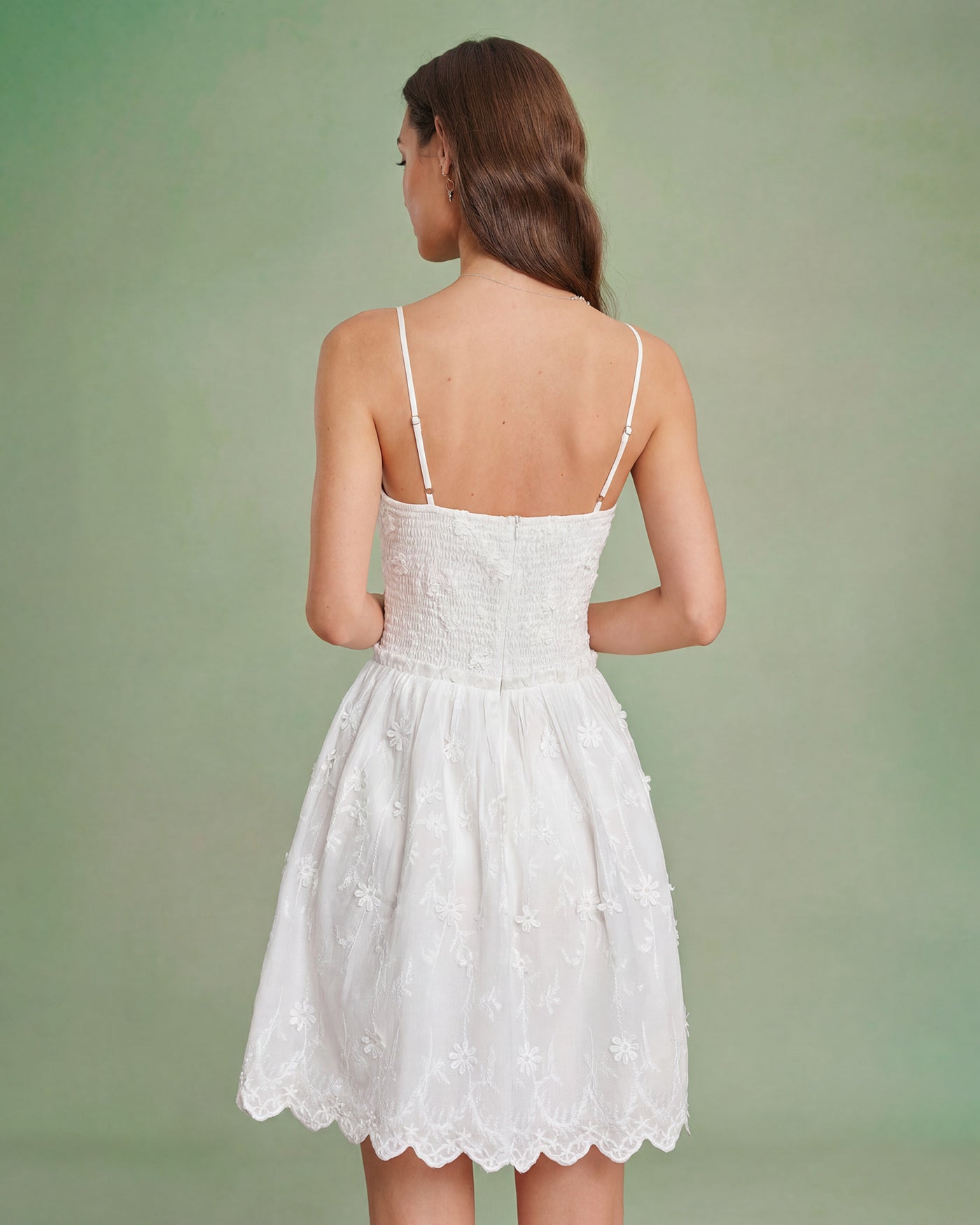 Women's Woven Cotton Mini Dress Dresses - RIHOAS