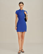 Women's Woven Cotton Mini Dress Dresses - RIHOAS