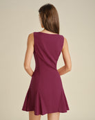 Women's Woven Cotton Mini Dress Dresses - RIHOAS