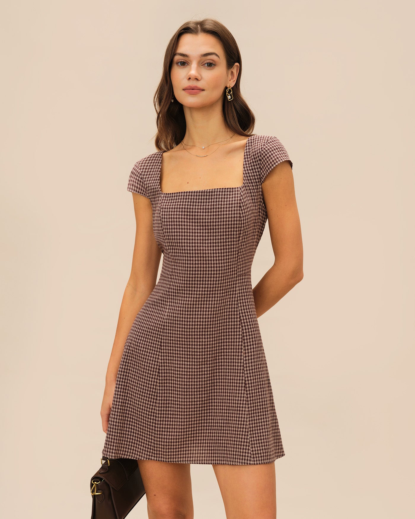Women's Woven Cotton Mini Dress Dresses - RIHOAS