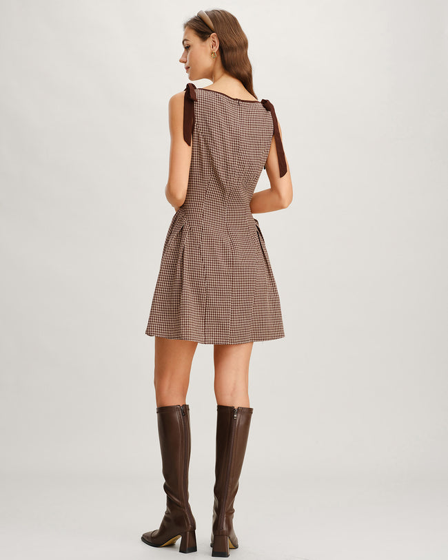 Women's Woven Cotton Mini Dress Dresses - RIHOAS