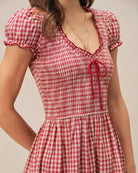 Women's Woven Cotton Mini Dress Dresses - RIHOAS