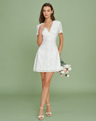 Women's Woven Cotton Mini Dress Dresses - RIHOAS
