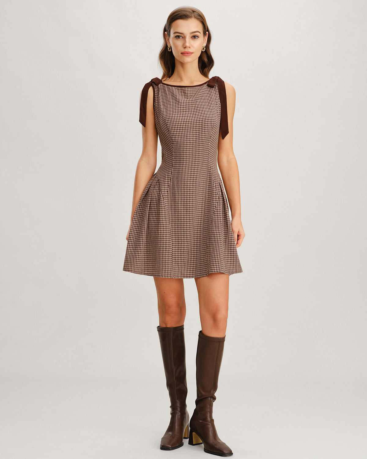Women's Woven Cotton Mini Dress Dresses - RIHOAS