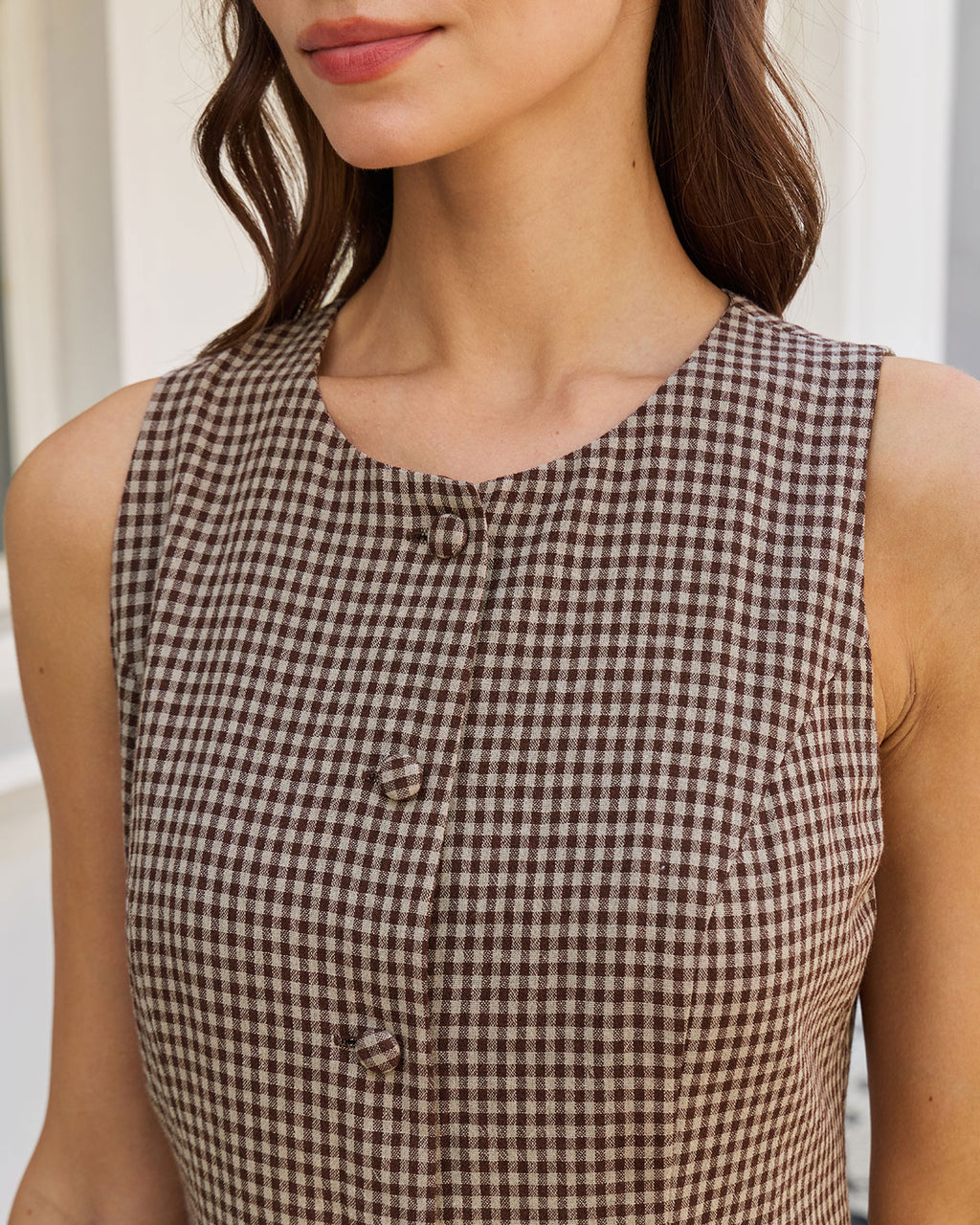 Women's Woven Cotton Mini Dress Dresses - RIHOAS