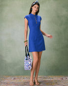 Women's Woven Cotton Mini Dress Dresses - RIHOAS