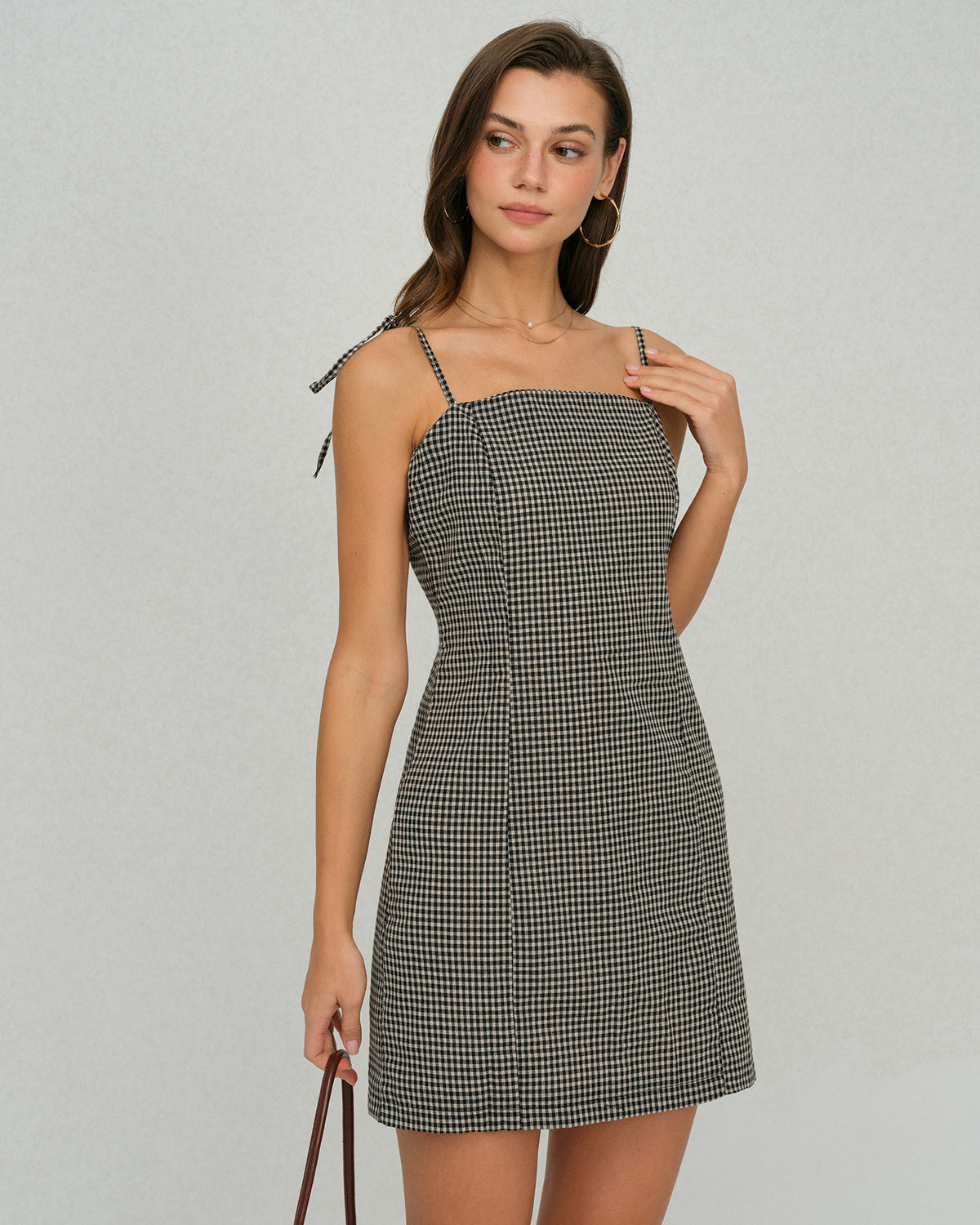 Women's Woven Cotton Mini Dress Dresses - RIHOAS