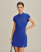 Women's Woven Cotton Mini Dress Dresses - RIHOAS