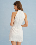 Women's Woven Cotton Mini Dress Dresses - RIHOAS