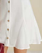Women's Woven Cotton Mini Dress Dresses - RIHOAS