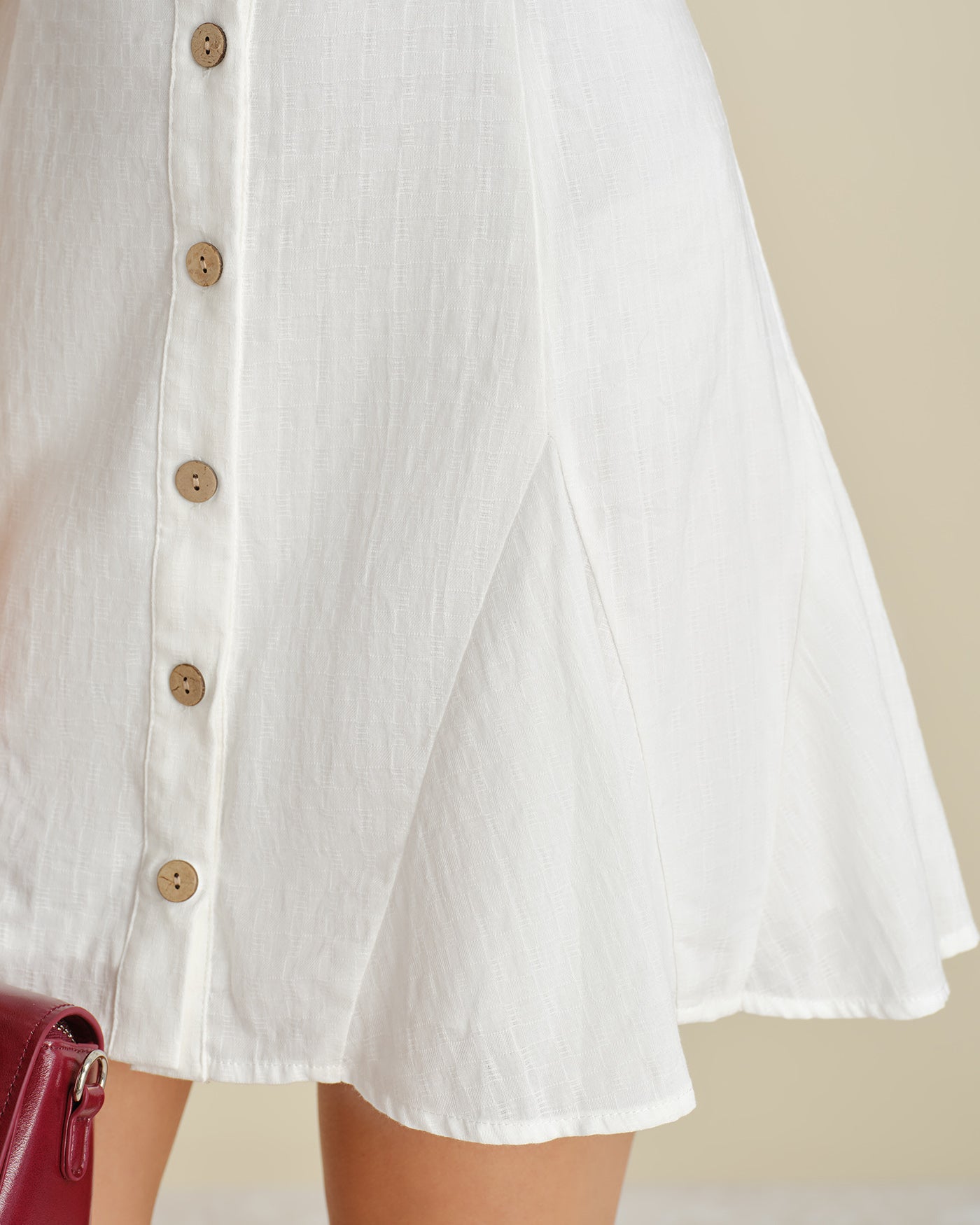 Women's Woven Cotton Mini Dress Dresses - RIHOAS
