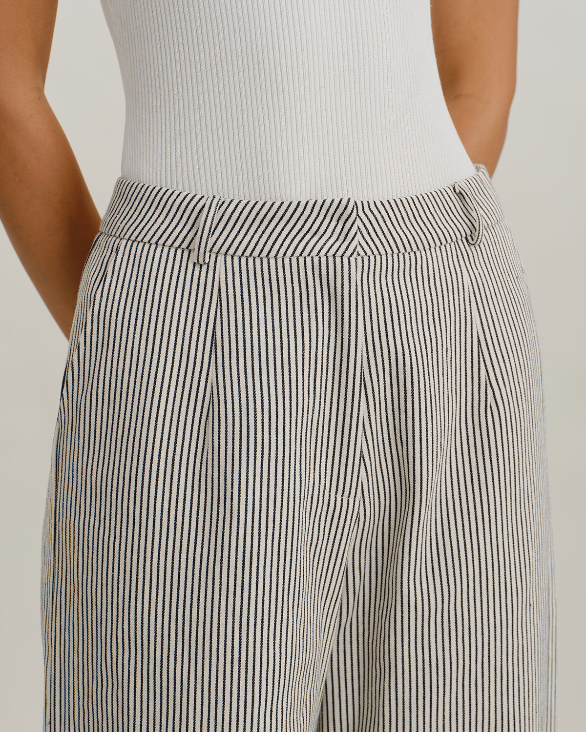 Women's Woven Cotton Pants Bottoms - RIHOAS
