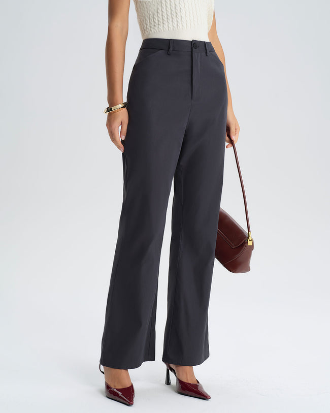 Women's Woven Cotton Pants Bottoms - RIHOAS