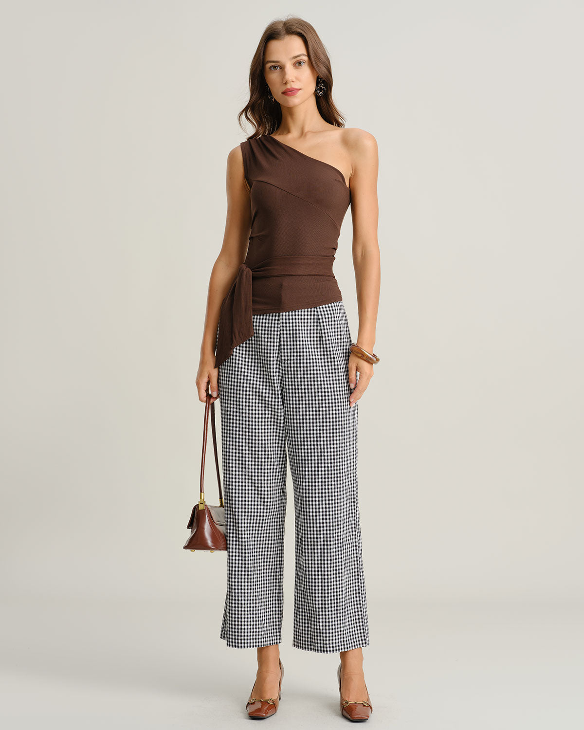 Women's Woven Cotton Pants Bottoms - RIHOAS