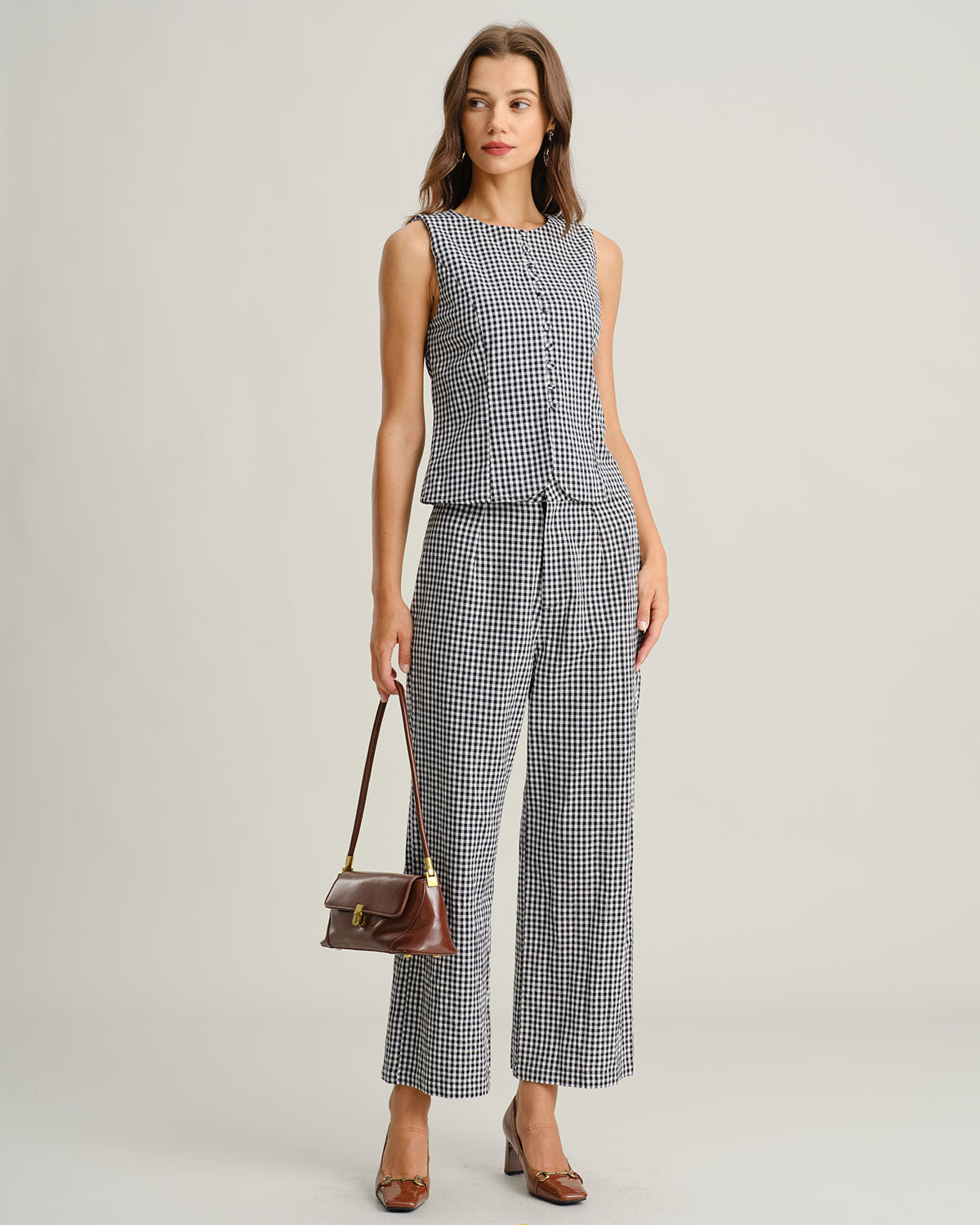 Women's Woven Cotton Pants Bottoms - RIHOAS