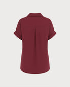 Women's Woven Cotton Shirt Tops - RIHOAS