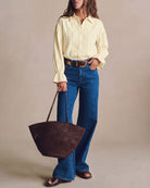 Women's Woven Cotton Shirt Tops - RIHOAS