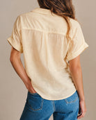 Women's Woven Cotton Shirt Tops - RIHOAS