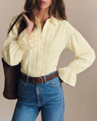 Women's Woven Cotton Shirt Tops - RIHOAS