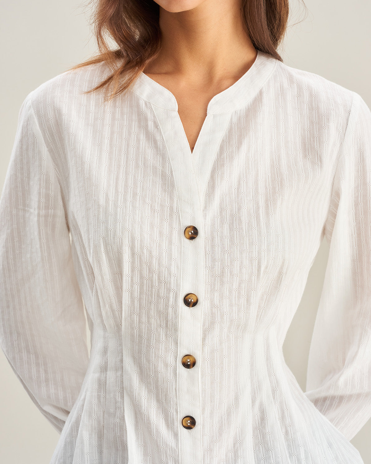 Women's Woven Cotton Shirt Tops - RIHOAS