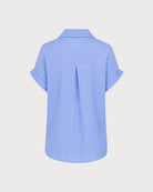 Women's Woven Cotton Shirt Tops - RIHOAS