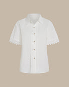 Women's Woven Cotton Shirt Tops - RIHOAS