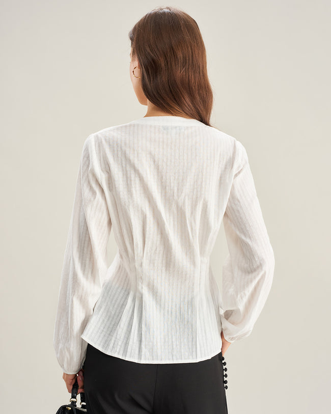 Women's Woven Cotton Shirt Tops - RIHOAS