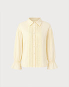 Women's Woven Cotton Shirt Tops - RIHOAS